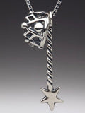 Fairy Crown and Magic Wand Charms - Silver