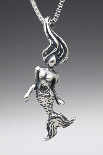 Mermaid Charm - Silver