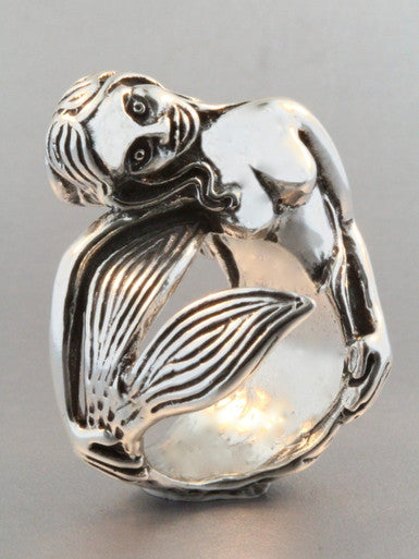 Siren's Song Mermaid Ring - Sterling Silver