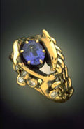 Dolphin Ring With Tanzanite
