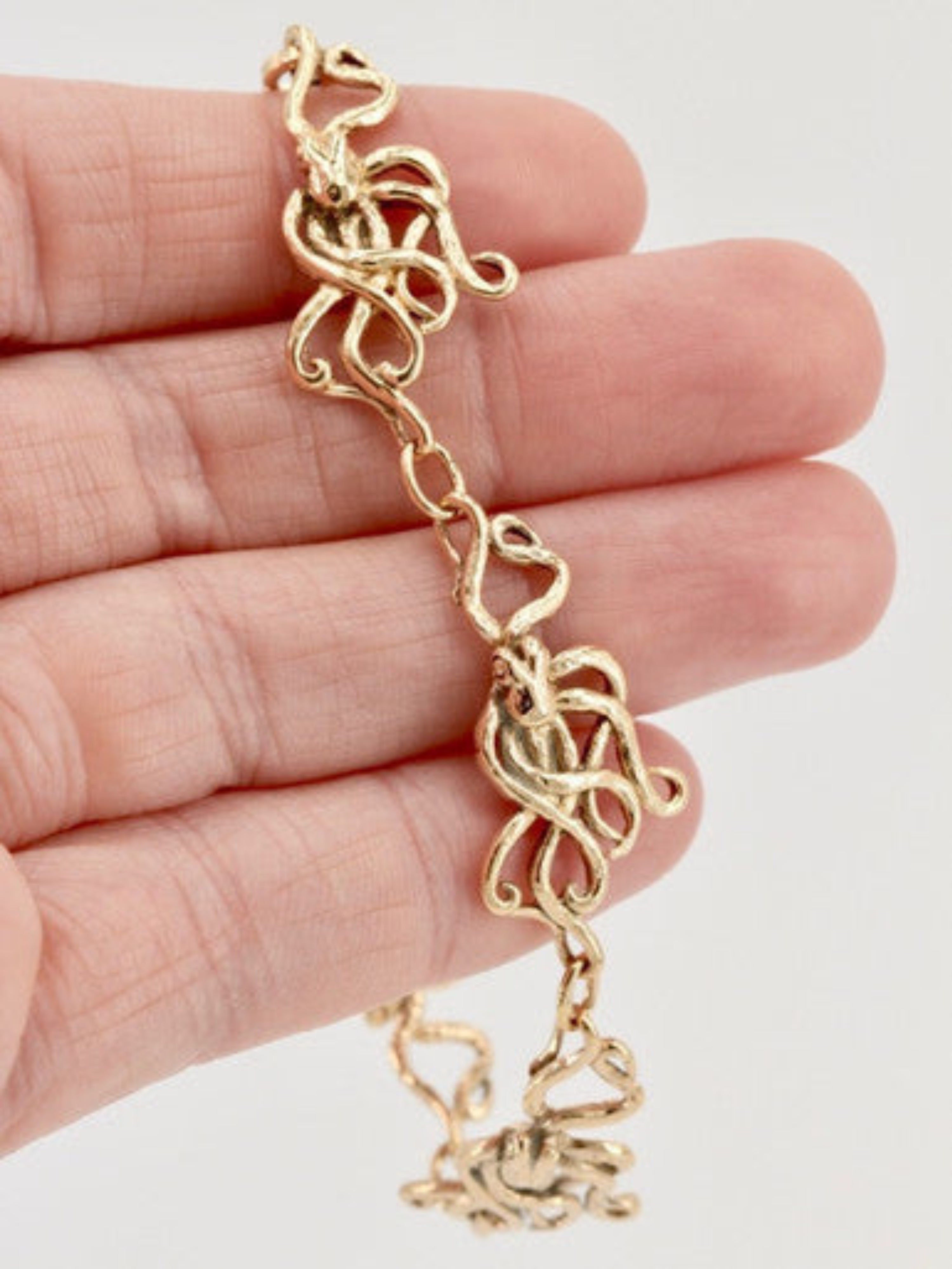 Octopus Bracelet - 14k Gold