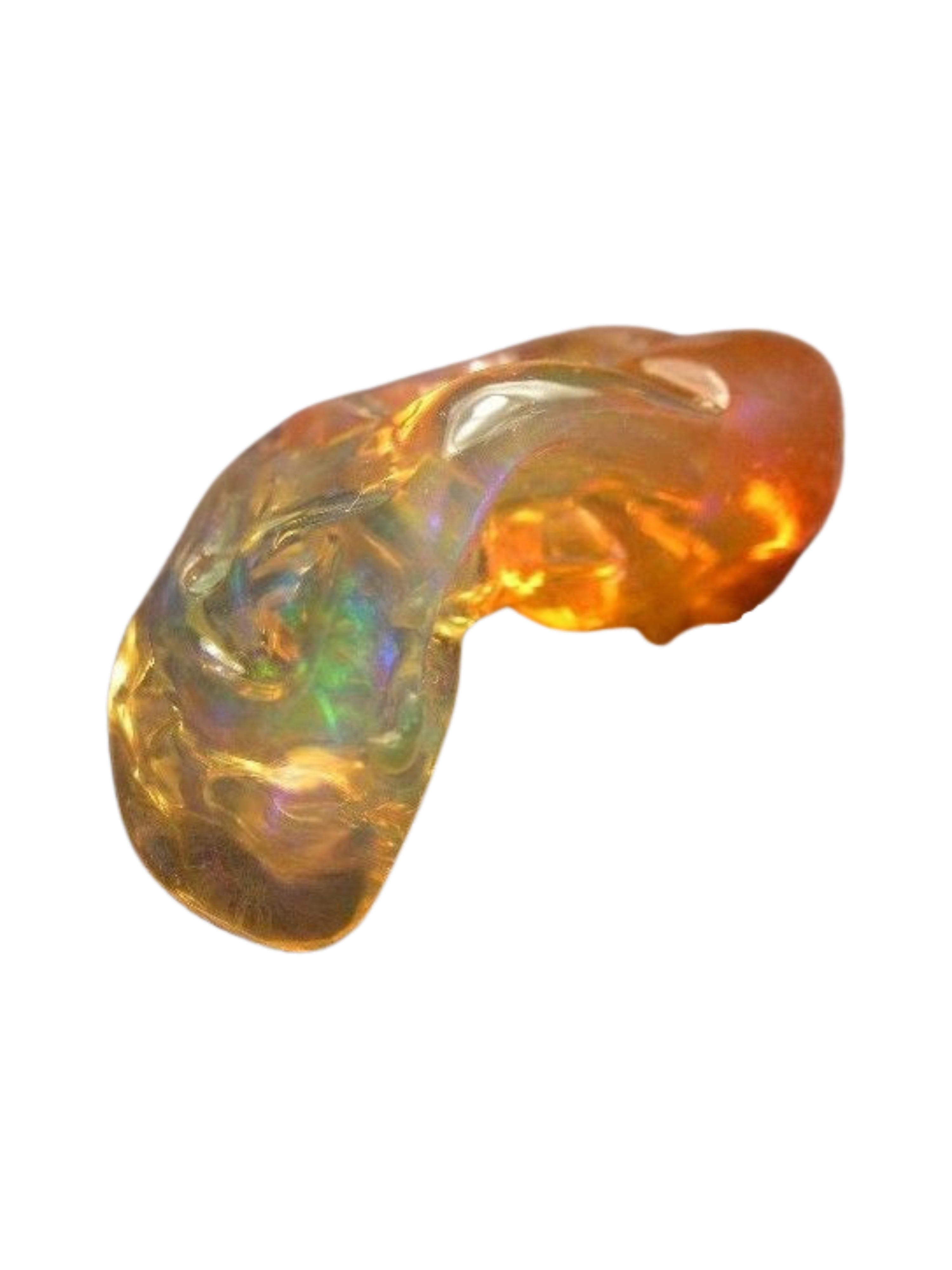 Octopus's Opal Treasure Pendant - 18k Gold