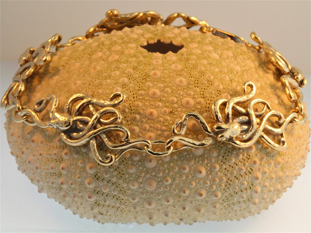 Gold 5 Link Octopus Bracelet in 14k Gold