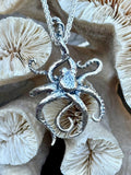 Riptide Octopus Pendant - Sterling Silver