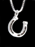 Good Luck Horseshoe Charm - Sterling Silver