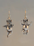 Three Little Pigs - Dancing Pig Earrings - Sterling Silver