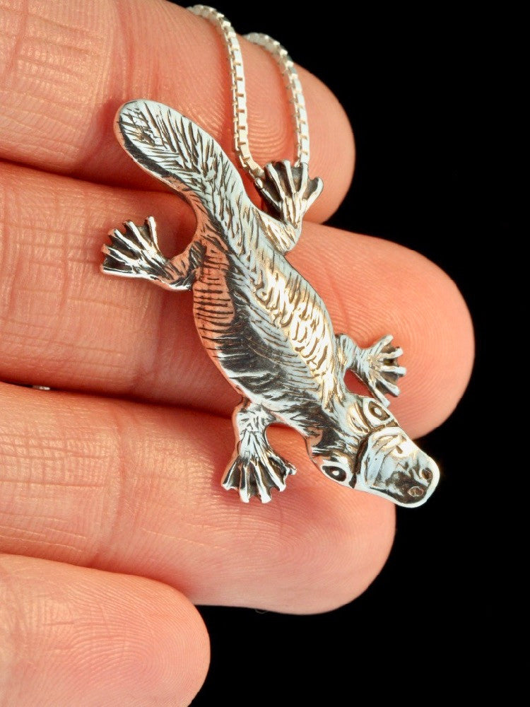 Platypus Charm in Silver