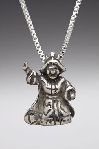 Alice - Queen of Hearts Charm - Silver