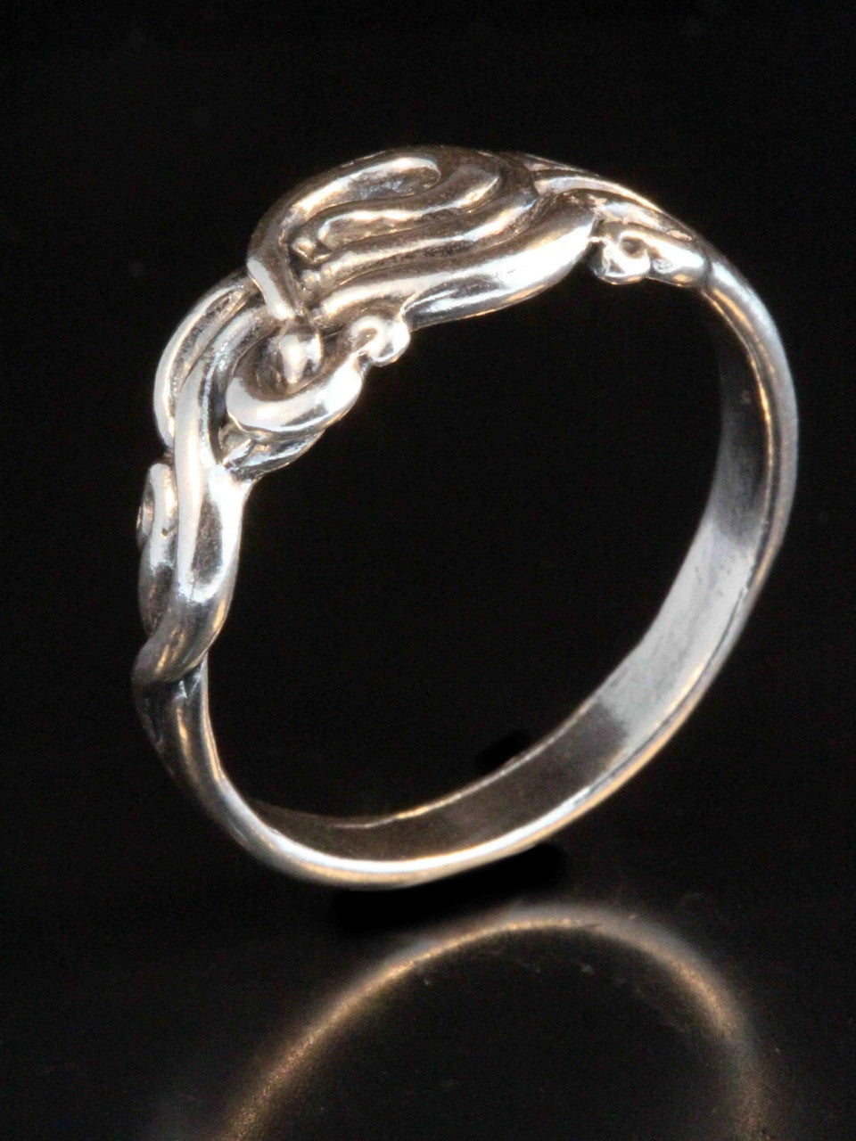 Nouveau Swirl Ring - Silver