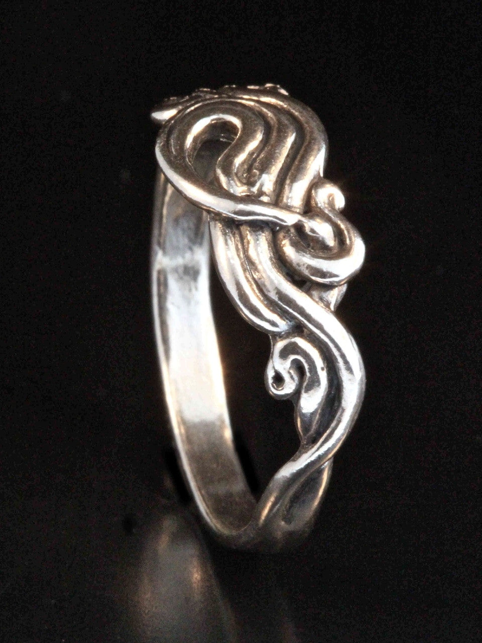 Nouveau Swirl Ring - Silver