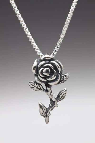 Sterling Silver Rose Charm