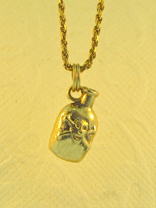 14k Gold Bottle of Rum Charm