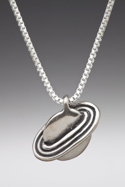 Celestial - Saturn Charm - silver