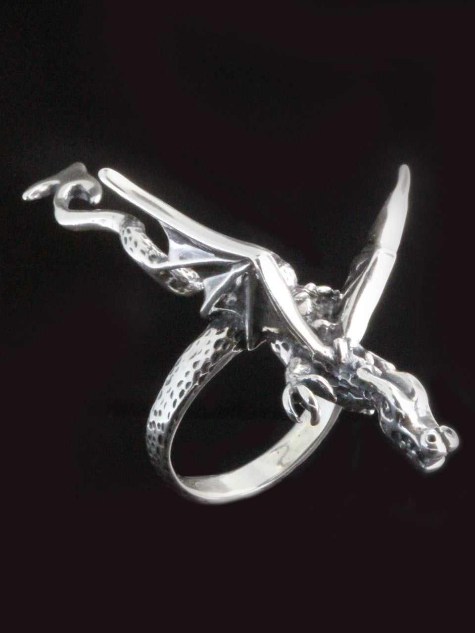Dragon Finger Pet Ring - Silver