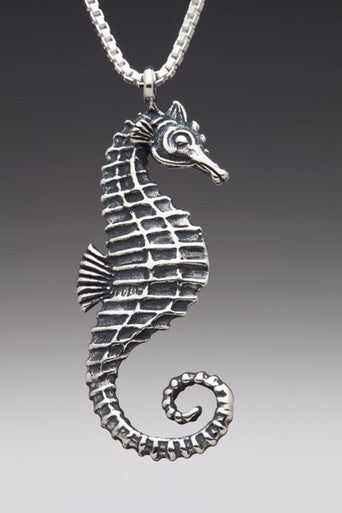 Seahorse Charm - Silver