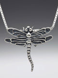 Metamorphosis - Dragonfly Pendant - Silver