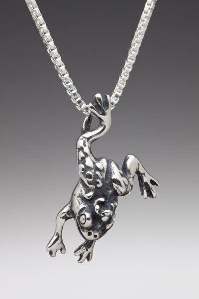 Enchanted Frog Charm - Silver