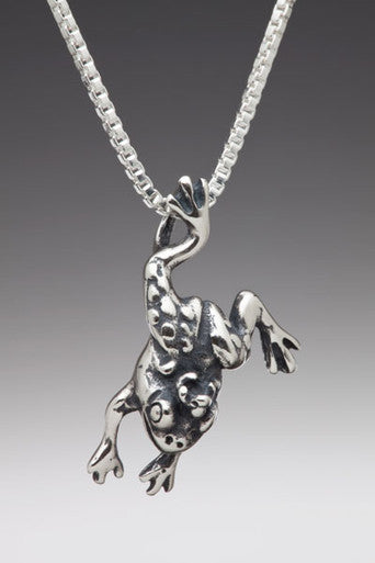 Enchanted Frog Charm - Sterling Silver