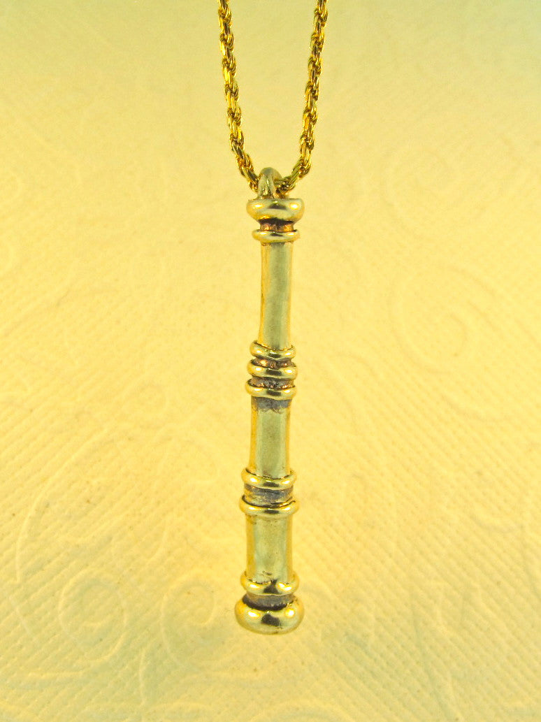 14k Gold Spyglass Charm