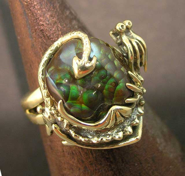 Swamp Dragon Ring - 18K Gold - SOLD