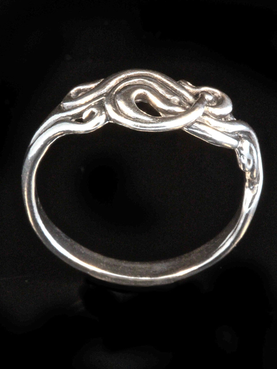 nouveau swirl ring sterling silver