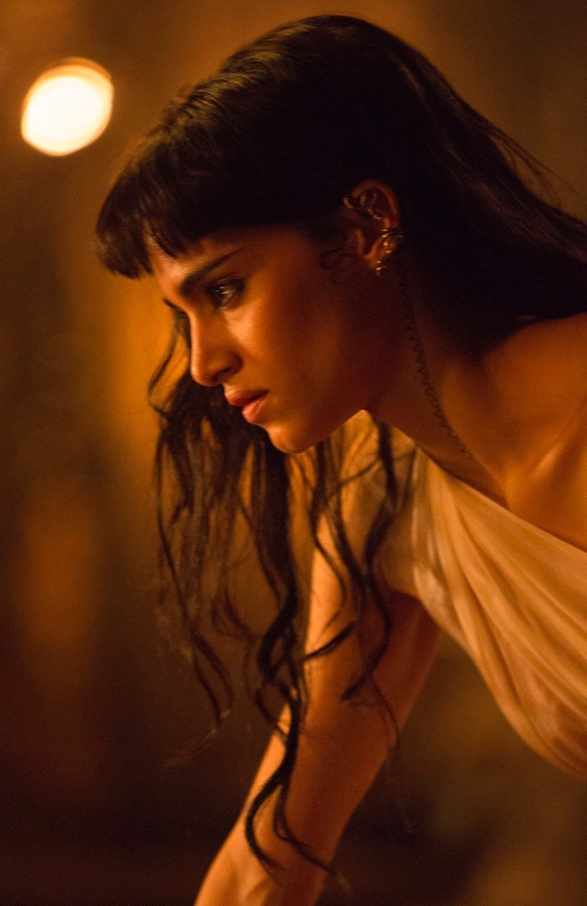 Movie Poster of Sofia Boutella wearing our Python Ear Wrap.