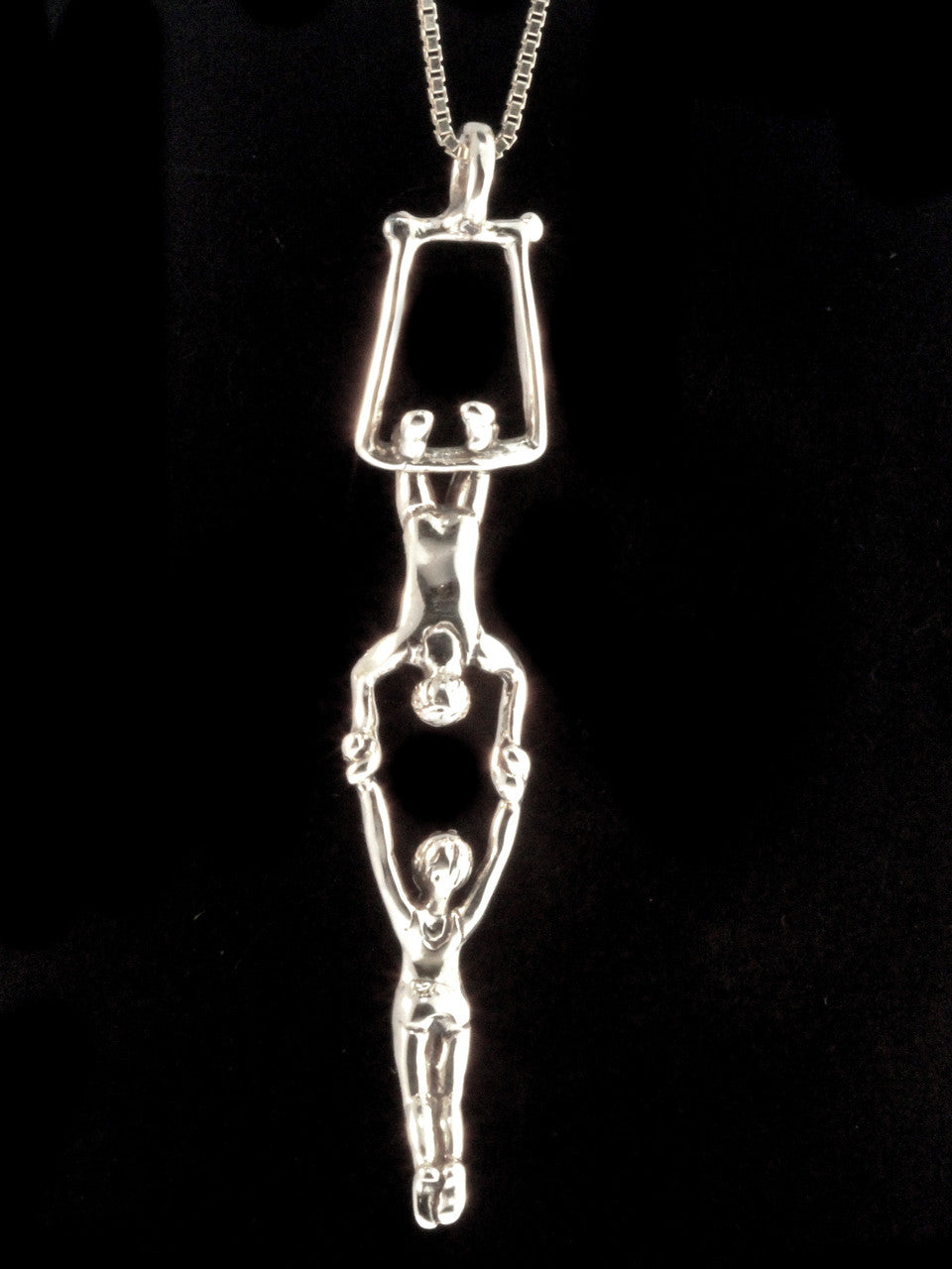 Circus Trapeze Charm - Silver