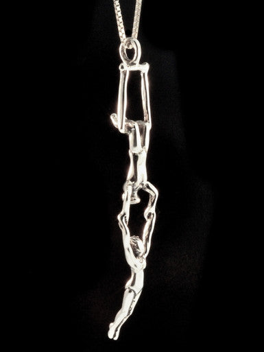 Circus Trapeze Charm - Silver
