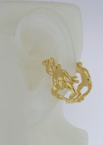 Frog Ear Hoop - Vermeil