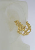 Frog Ear Hoop - Vermeil