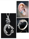 Dragon Jewelry Set - Oracle Dragon - Flame Dragon - Dragon Chevron