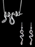 Vine Snake Jewelry Set - Sterling Silver